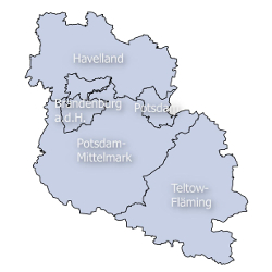 Karte der Planungsregion Havelland-Flaeming